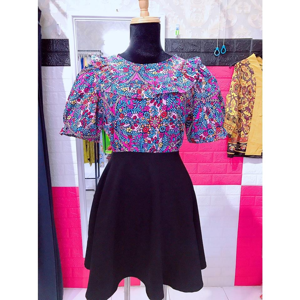 ÁO BIGSIZE CỔ BÈO PHONG CÁCH RETRO 58-90KG