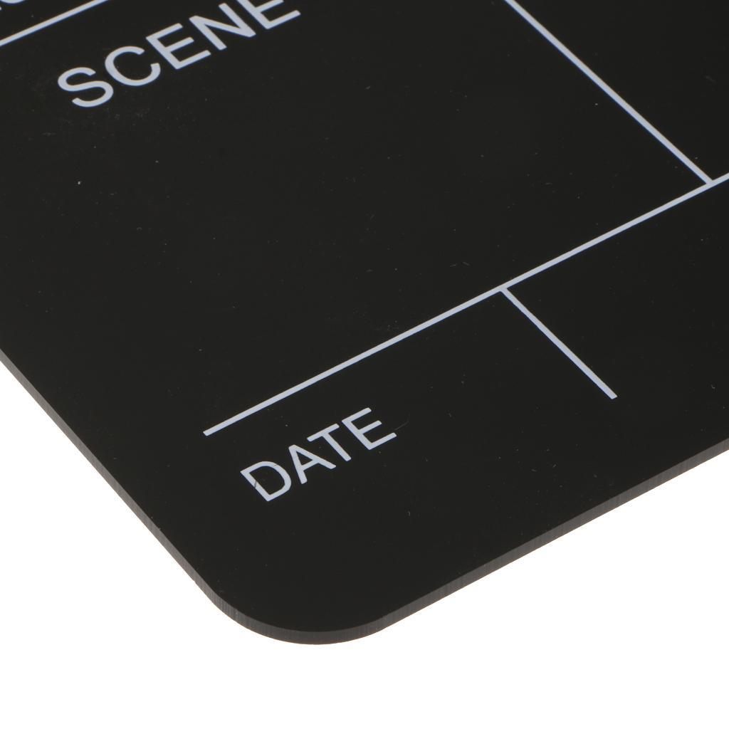 Movie Director Acrylic Slate Clapboard with Color Sticks