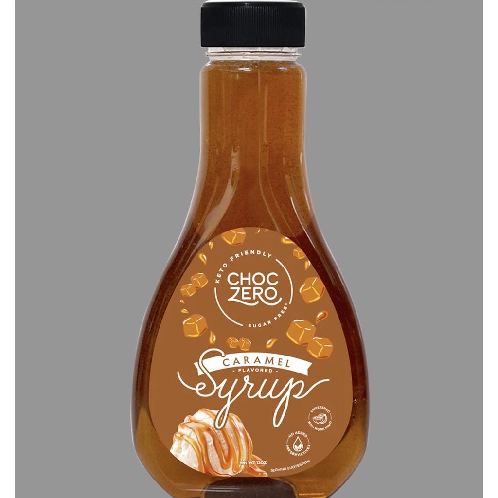 SỐT CARAMEL KHÔNG ĐƯỜNG - ĂN KIÊNG KETO Choczero Caramel Syrup, Sugar-Free, Non-GMO, Gluten-Free, 340g (12 oz)