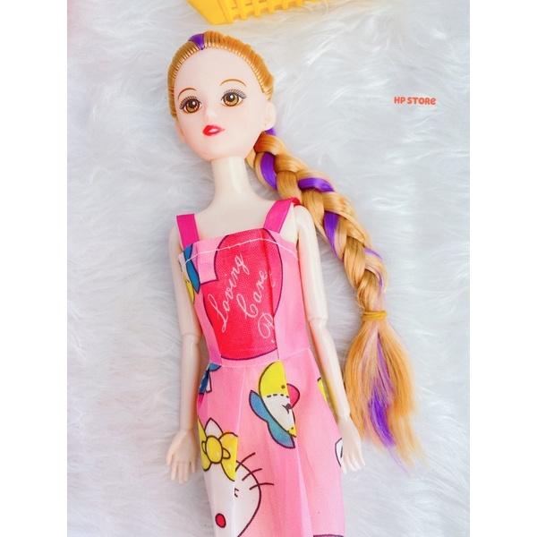 ️Búp Bê Barbie Xinh Đẹp Đầm Tóc Màu Dài, Búp Bê Lẻ Có Các Khớp, Có Guốc Tháo Rời Đồ Chơi Bé Gái