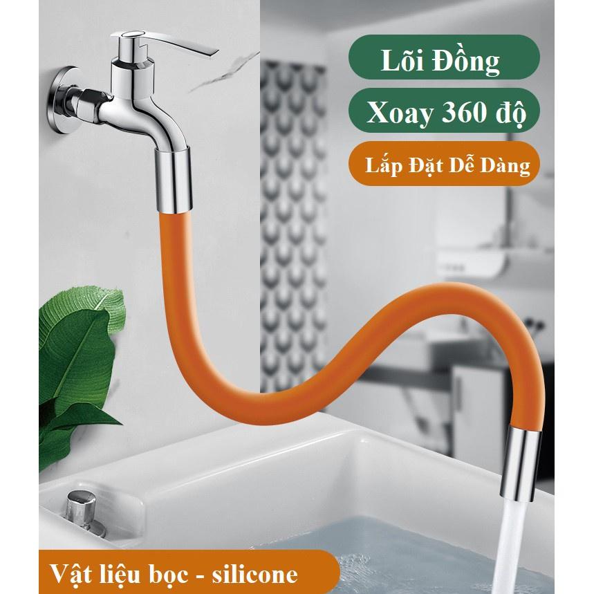 Đầu Ống Nối Dài Vòi Nước Phi 15mm. Có Thể Quay 720° Theo Mọi Hướng, Ống Nước Mở Rộng Silicon
