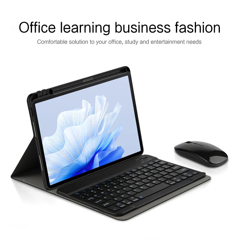 Bao da kèm bàn phím dành cho iPad Air 6 13 inch 2024 , iPad Air 6 11 inch 2024 Bluetooth Keyboard Case có khay để bút chống sốc cao cấp - Hàng chính hãng