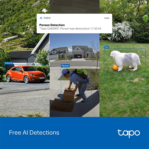 Camera ngoài trời TP-Link Tapo Outdoor Pan/Tilt Home Security Wifi QHD 8MP 4K C560WS - Hàng chính hãng