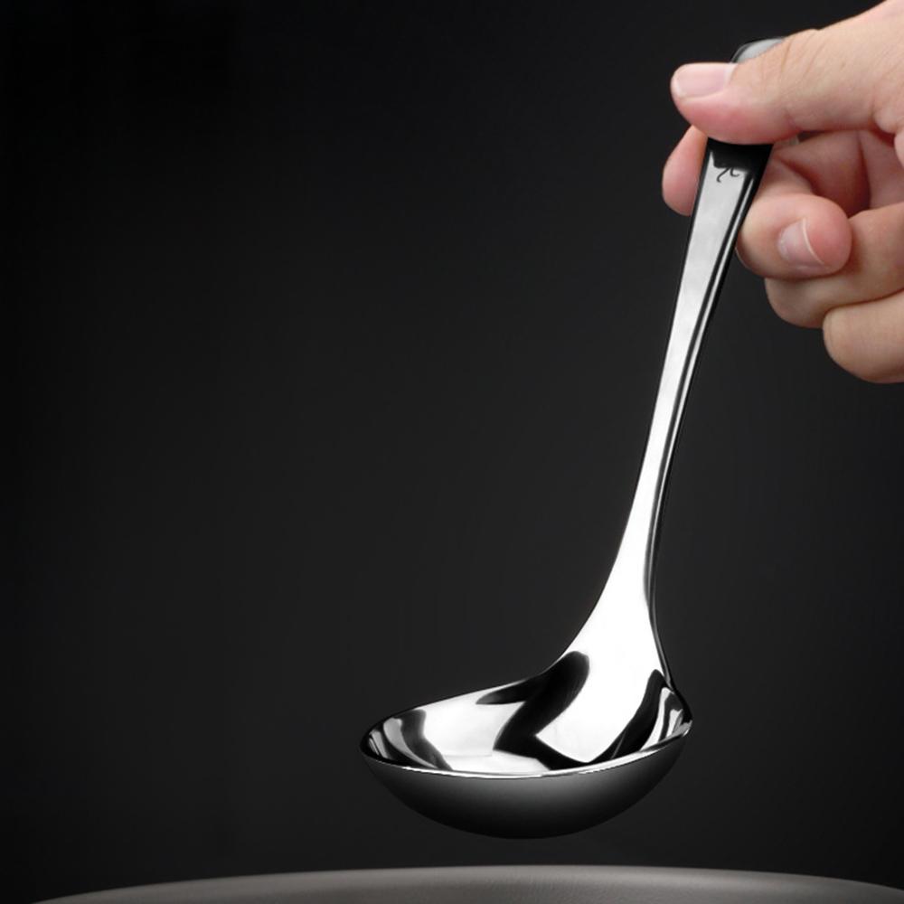 Thìa múc canh tay cầm dài cho nồi súp, bát canh