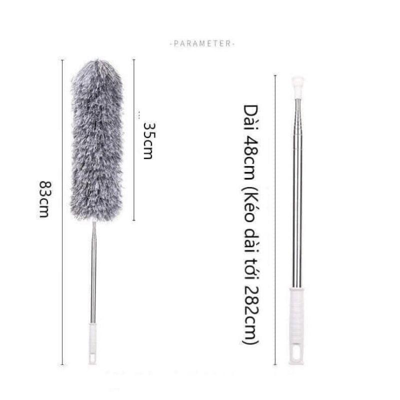 Chổi quét bụi gấp gọn kéo dài tới 2m8 hàng cao cấp siêu bền S1975