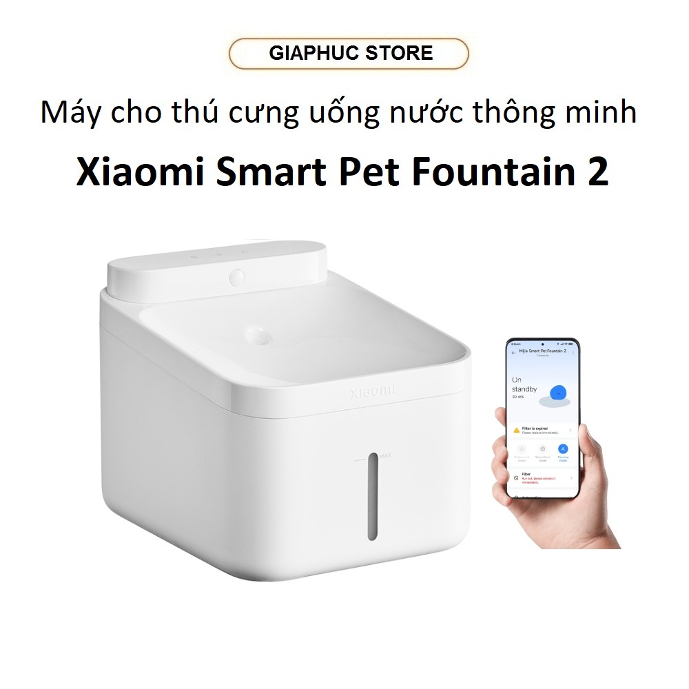 Máy Lọc Nước Thông Minh Cho Thú Cưng Xiaomi Smart Pet Fountain 2 - Hàng Chính Hãng