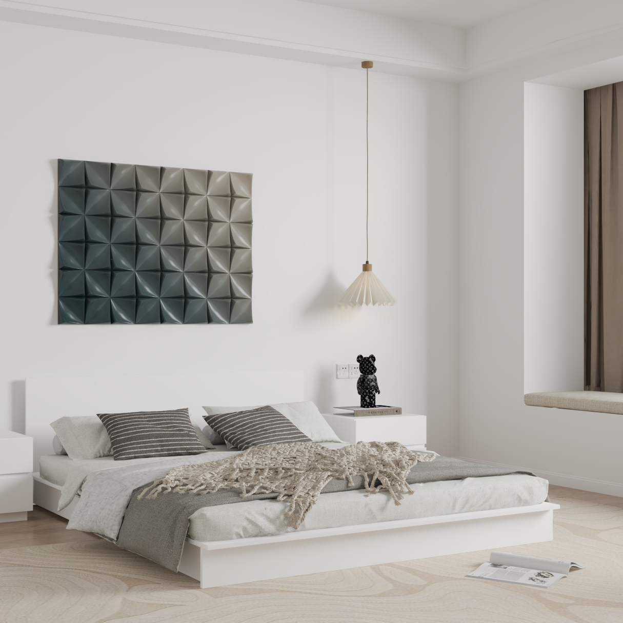 [Happy Home Furniture] WESLEY  , Giường ngủ kiểu Nhật  , GNG_036, GNG_037, GNG_038, GNG_039
