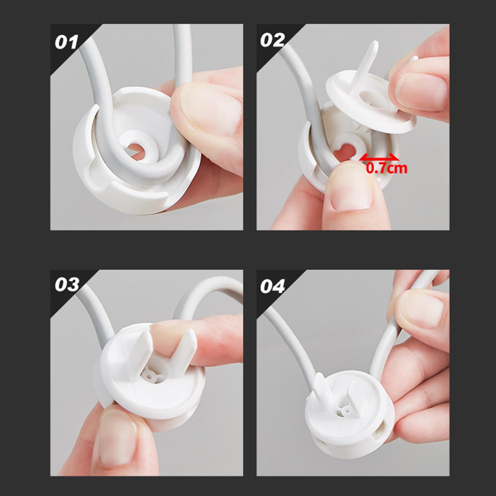 Wall Socket Holder Hanging Plug Hanger for Home, Bathroom Two Plug