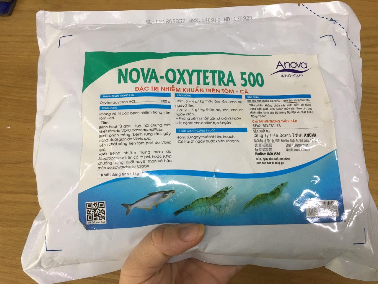 Thuốc Ngăn Ngừa Nhiễm Khuẩn Trên Tôm Cá Nova Oxytetra 500