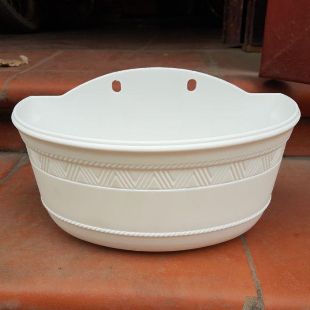 Chậu treo tường bán nguyệt