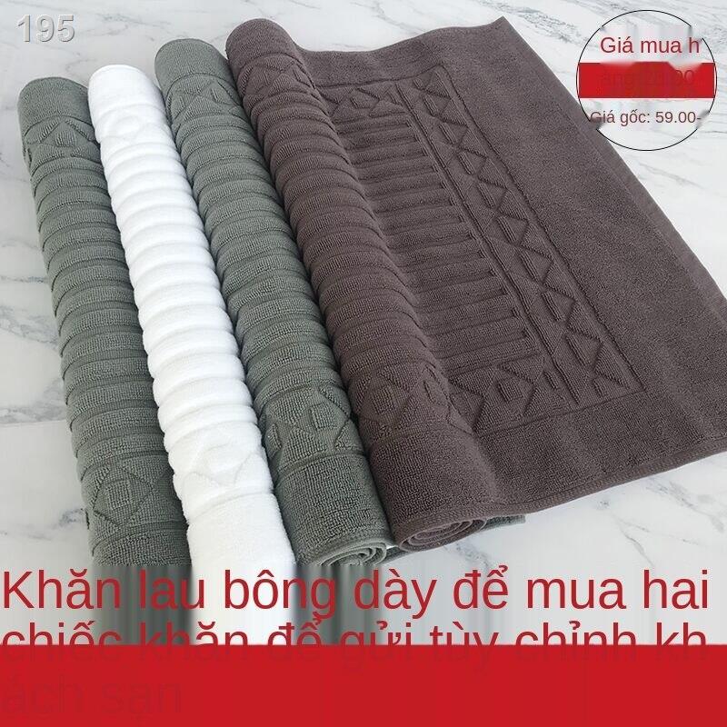 Khăn tắm khách sạn cotton tinh khiết, thảm phòng cotton, chất liệu gia dụng, thấm hút, ngâm chân dày dặn và l