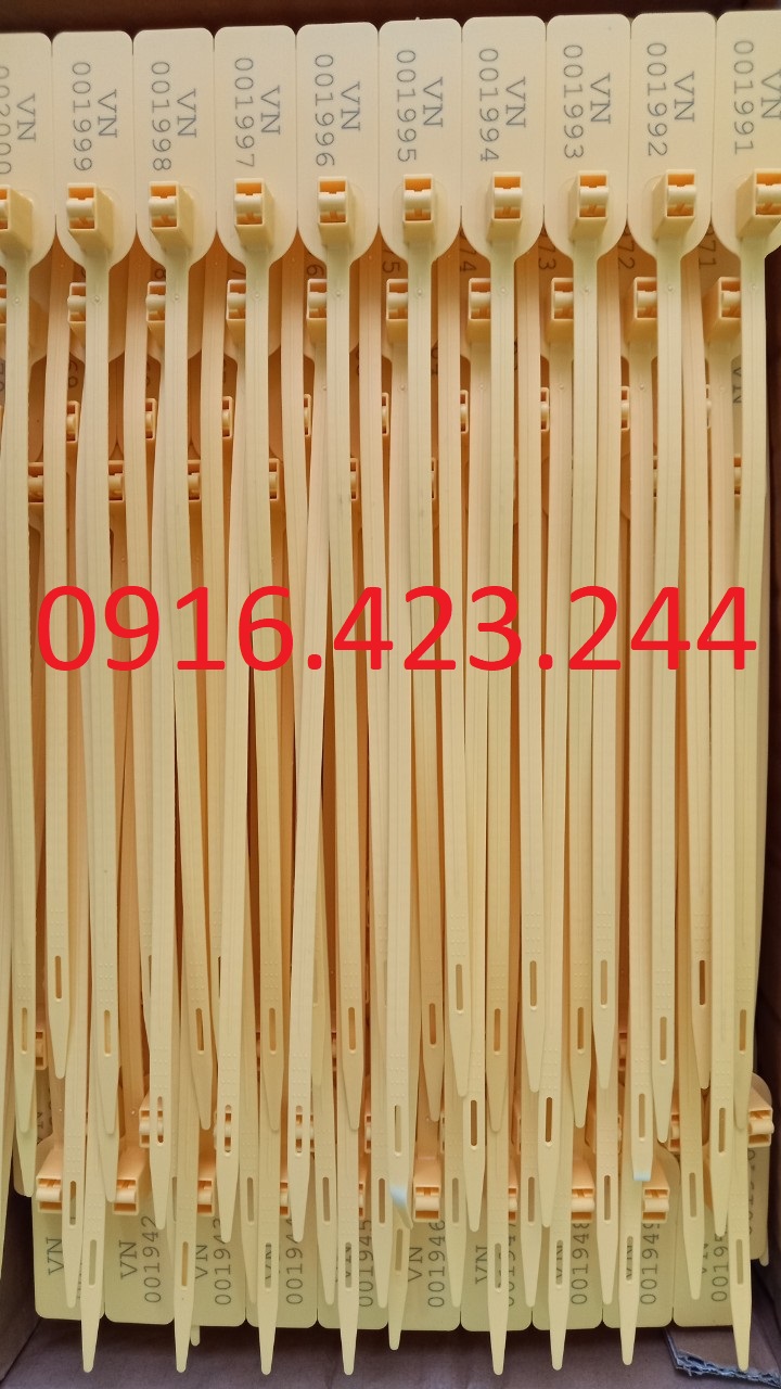 COMBO 100 chiếc niêm phong nhựa dẹt 2 lõi khoá cao cấp dài 35cm