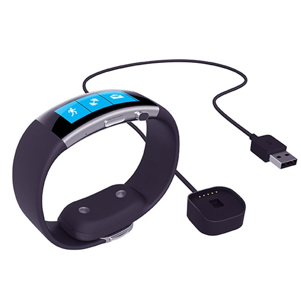 USB Charging Cable For Microsoft Band 2 Smart Wristband Bracelet Black