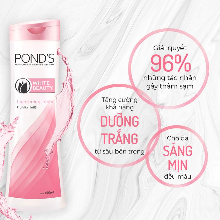 Nước hoa hồng POND'S làm sáng da Chống Oxi Hoá cân bằng pH se khít lỗ chân lông 150ml