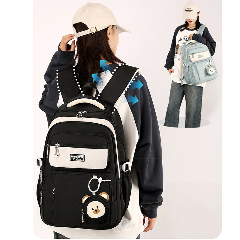 Balo thời trang phong cách Hàn Quốc dày dặn chống thấm nước dùng cho đi học, đi chơi - BEE GEE – BLTT9161