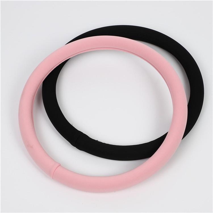 Vỏ Bọc Vô Lăng Xe Hơi Bằng Lụa Lạnh Thoáng Khí Chống Trượt Hình Gấu Hoạt Hình