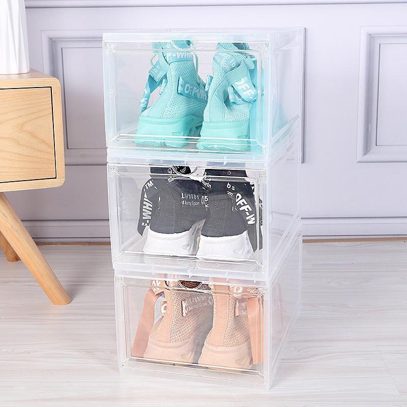 Combo 2 Hộp Đựng Giày Nhựa Cứng Cửa Hút