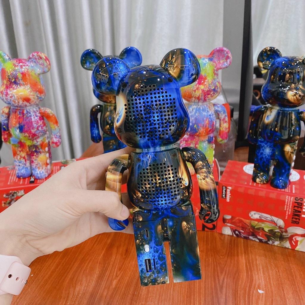 Loa Bluetooth Gấu Bearbrick Nghe Nhạc Cực Hay Âm Thanh Sống Động Màu Sắc Sang Chảnh Độc Đáo