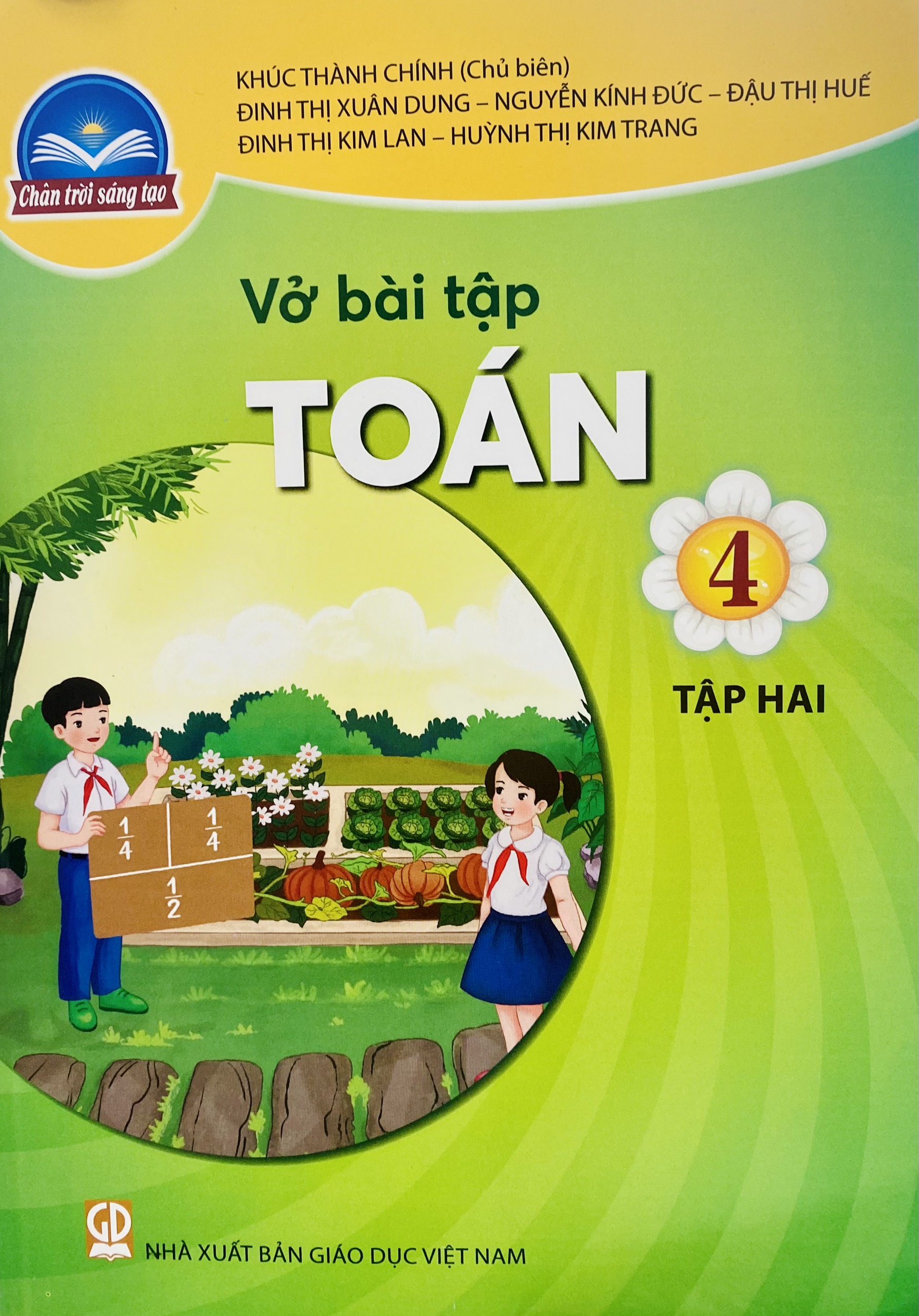 Sách - Combo 4 cuốn Toán lớp 4 tập 1+2 (SGK+BT) (Chân trời sáng tạo)