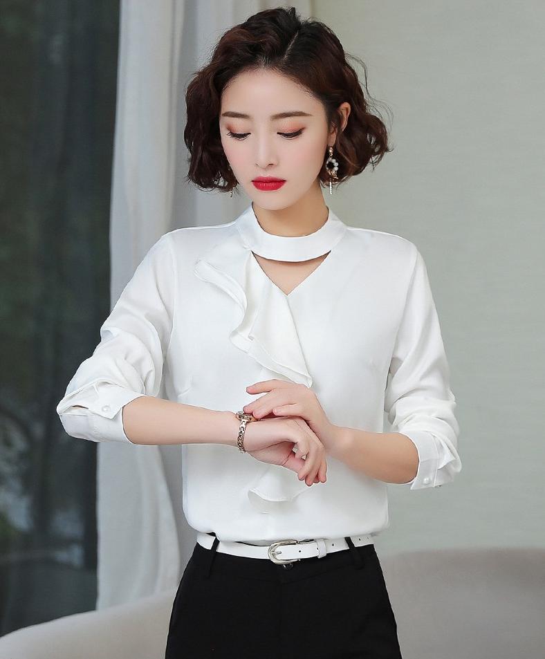 ÁO SƠ MI CỔ BÈO GIỌT NƯỚC CAO CẤP GD3322A