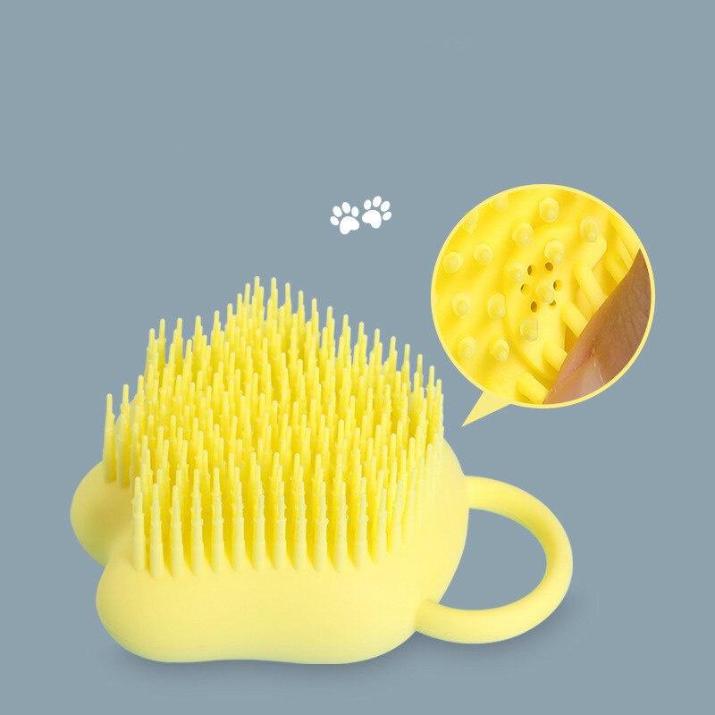 Cartoon Cat Paw Baby Shower Brush Fast Foaming Silicone Scrubbing Artifact Full Body Massage Spa Brush Bathroom Accessory