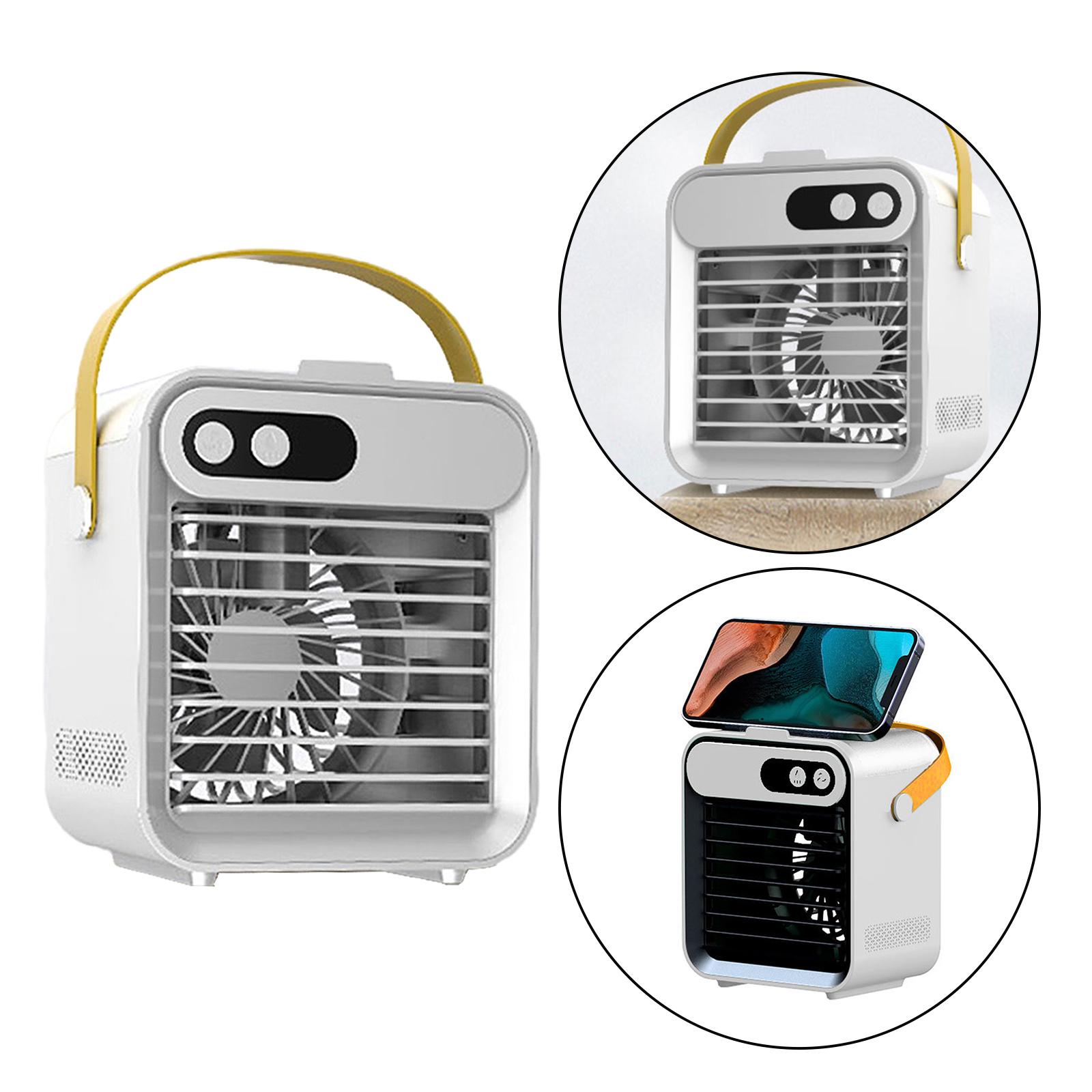 USB Air Conditioner Fan Air Cooler 3 Fan Speed Humidifier Purifier