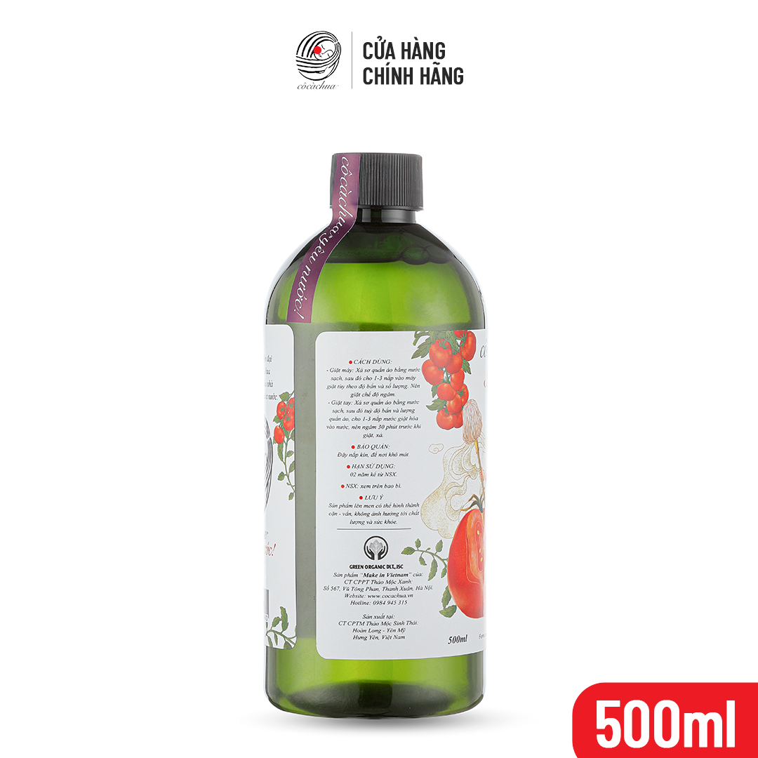 Nước Giặt Xả Cô Cà Chua Mới Toanh Giặt Máy Thơm Sạch Thân Thiện 500ml