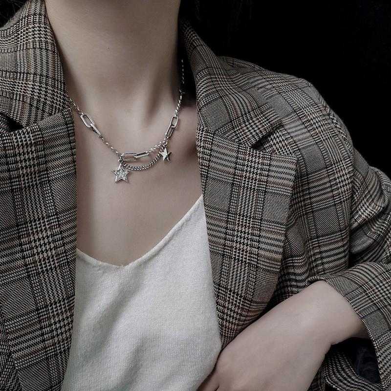 Vòng cổ nữ choker hình sao dây chuyền nữ đẹp