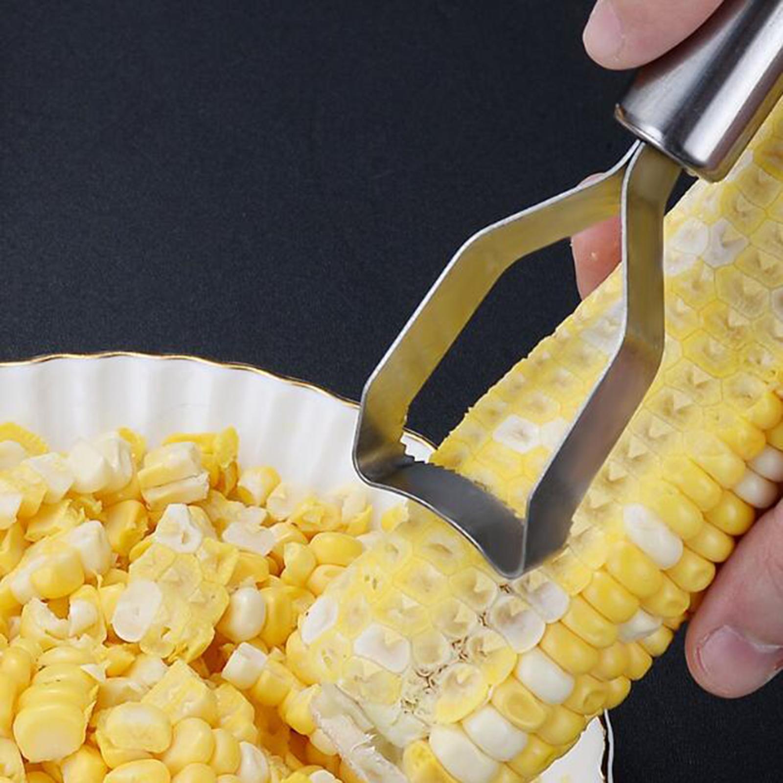Corn  Corn Thresher Portable Corn Scraping Quick Corn Cobs Remover with Hanging Hole Kitchen Gadgets Corn Peeling Machine Corn Planer