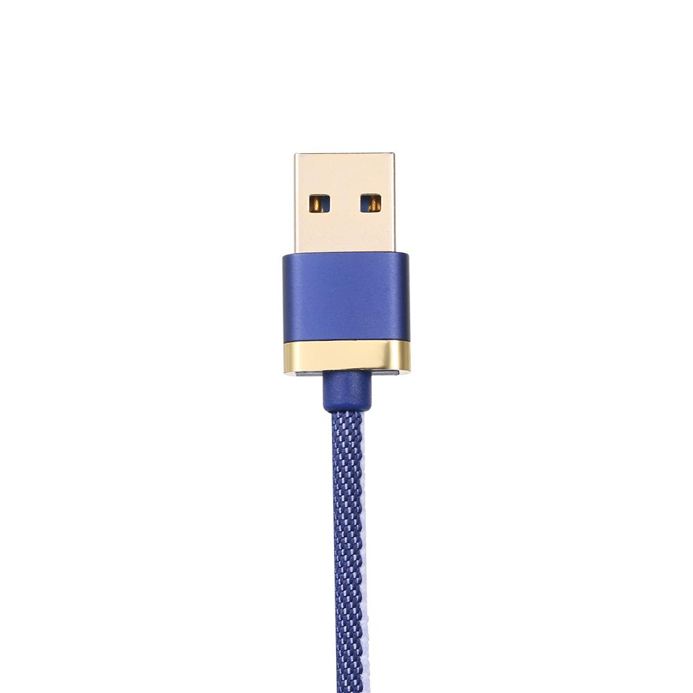 Cáp sạc 3 trong 1 có Micro USB / Type-c Thay thế cho iPhone Xiaomi Huawei Samsung Bện vải 1.2M