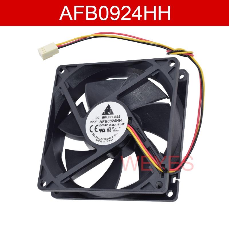 Mới Quạt tản nhiệt không chổi than cho AFB0924H 9025 DC 24V 0.25A 3PINS DC