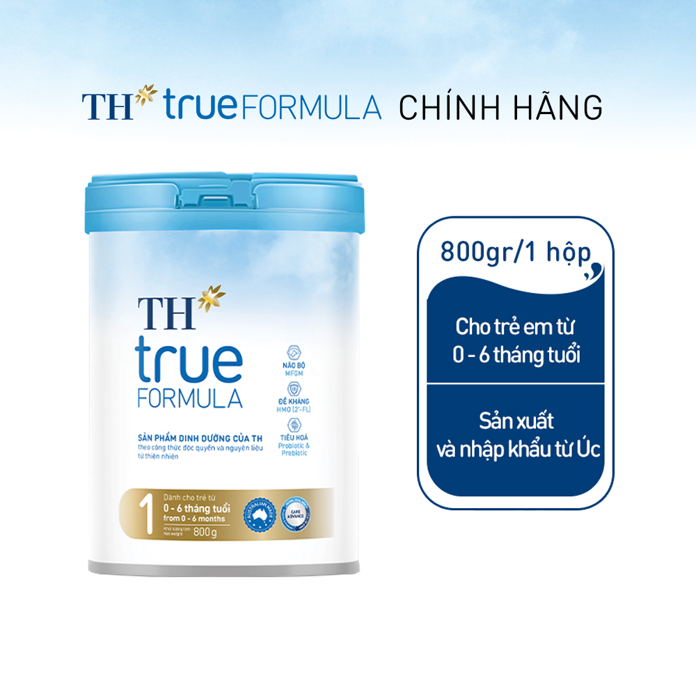 Hộp sản phẩm dinh dưỡng công thức TH true FORMULA 1 cho trẻ từ 0 đến 6 tháng tuổi 800 g
