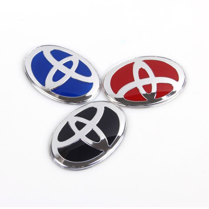 Logo biểu tượng vô lăng xe ô tô, xe hơi cao cấp dành cho xe ô tô Toyota, kích thước 68*48mm