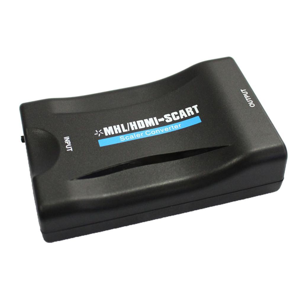 1080P MHL HDMI To Scart Audio Video Converter Adapter For HD TV DVD EU