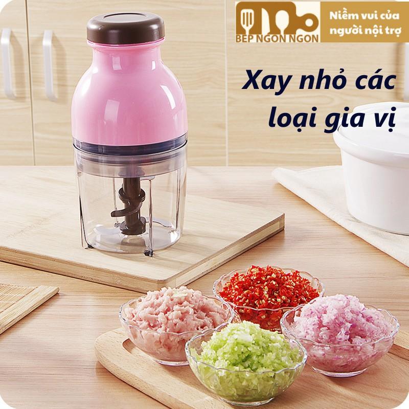 Máy xay thực phẩm nắp nâu xay sinh tố xay đá viên xay thịt xay nhuyễn rau củ quả đa năng_BEPNGONNGON