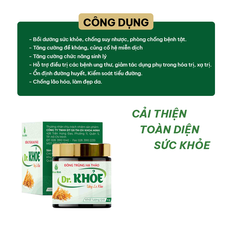 Đông Trùng Hạ Thảo Dr. Khỏe