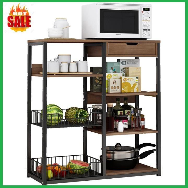 Kệ để lò vi sóng - Kệ để lò vi sóng 6 ô, 80x30x80cm - kệ để đồ nhà bếp