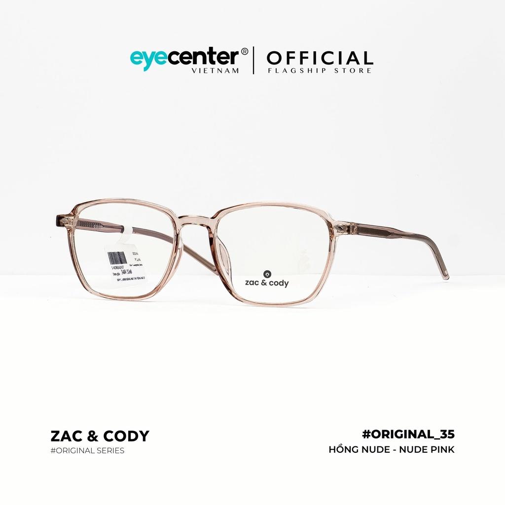 Gọng kính cận nam nữ B35-S chính hãng ZAC CODY B35 lõi thép chống gãy nhập khẩu by Eye Center Vietnam