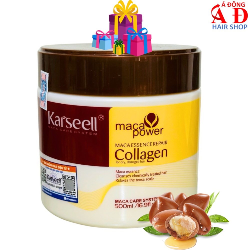 Kem Ủ Tóc Collagen Karseell Maca 500Ml Hủ