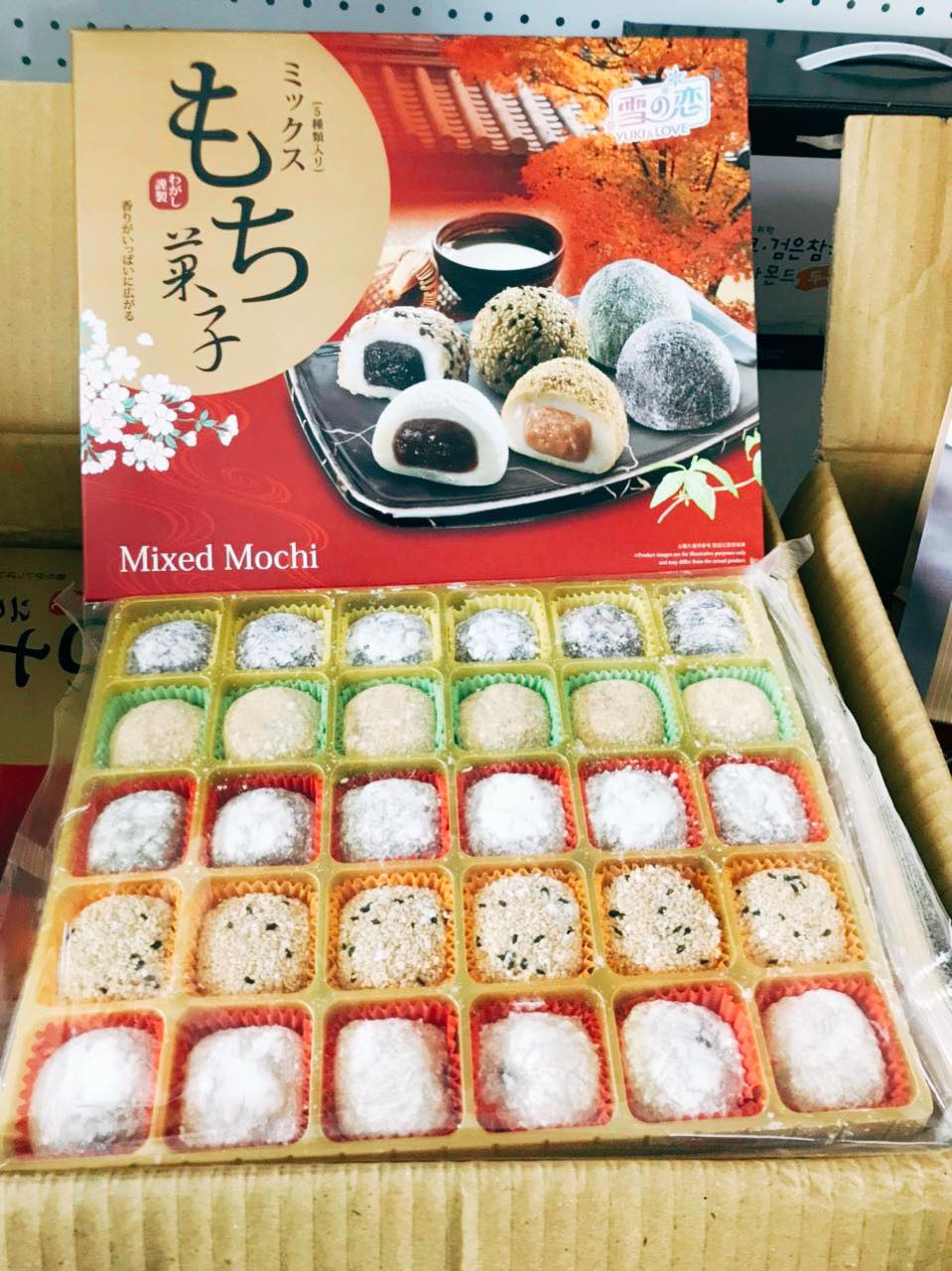 Bánh Mochi tổng hợp Yuki & Love Mixed Mochi 900g (5 hương vị)