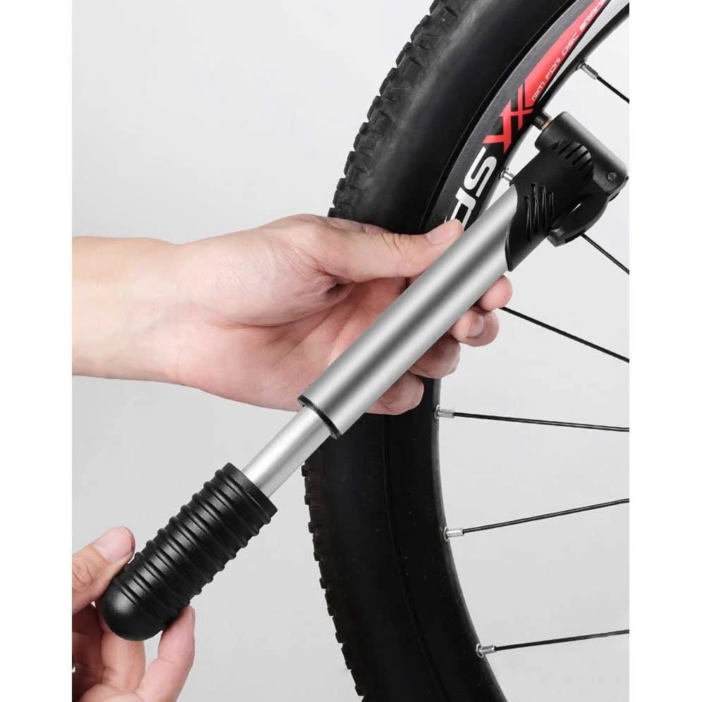 Bơm Xe Đạp Mini Treo Xe Gắn Khung Sườn Có Đế Gắn Sử Dụng Khẩn Cấp 70Psi Siêu Nhẹ Xy Lanh Lõi Nhôm BƠM XE ĐẠP