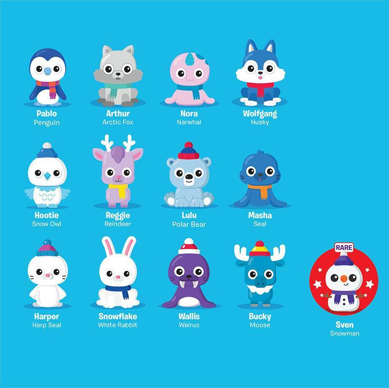 Learning Resources Bộ đồ chơi bọt biển - Playfoam Pals Snowy Friends (set 6 hộp)