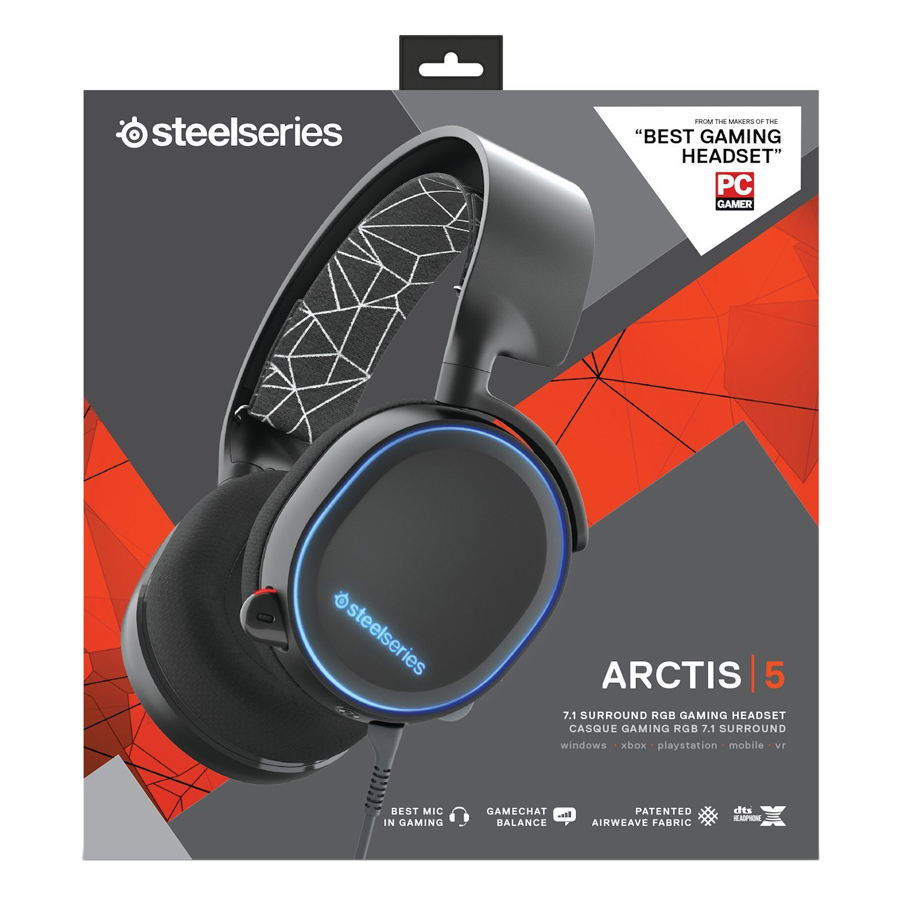 Tai Nghe Gaming SteelSeries Arctis 5 DTS.X 7.1 RGB - Hàng Chính Hãng