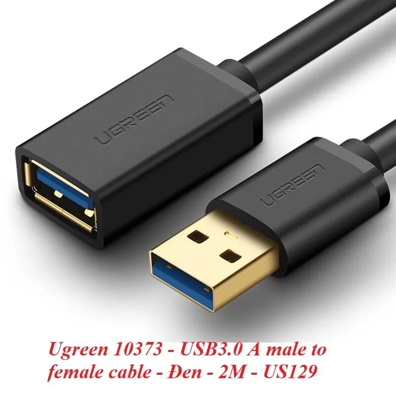 Ugreen UG10373US129TK 2M màu Đen Cáp tín hiệu nối dài USB 3.0 cao cấp - HÀNG CHÍNH HÃNG