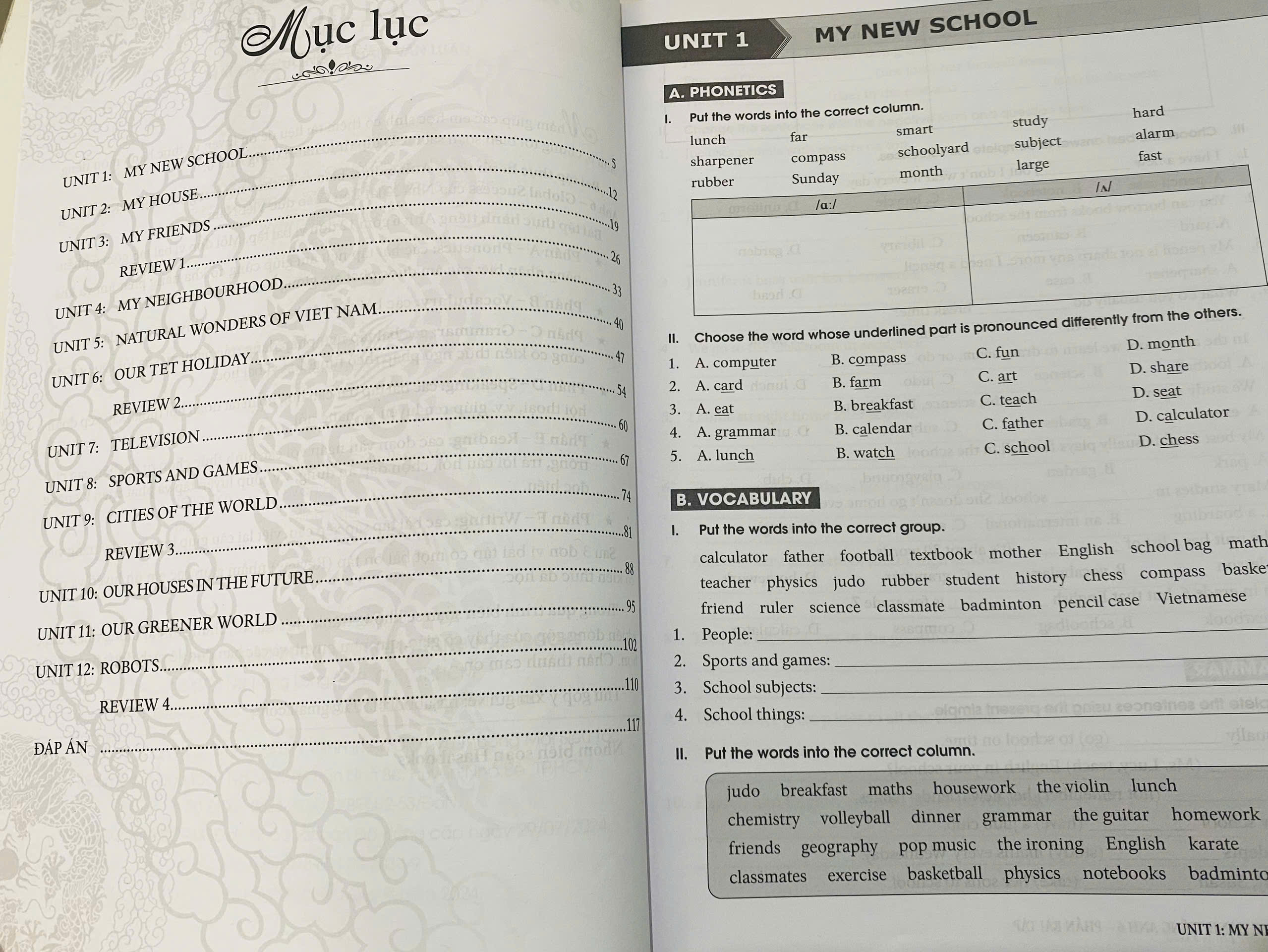 Bài tập thực hành tiếng Anh 6 - Có đáp án (Dùng kèm SGK Global Success) Bản mới 2024