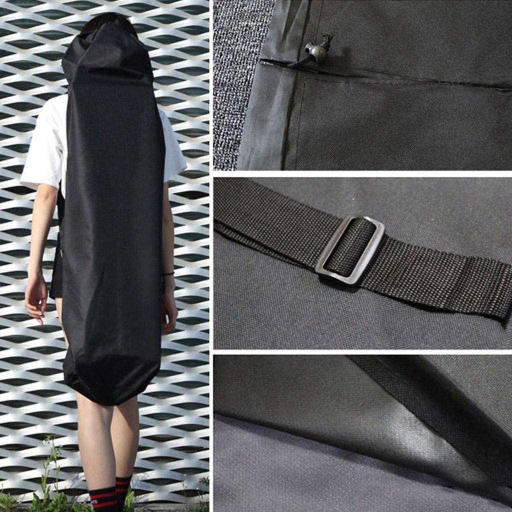 Longboard Skateboard Carry Bag Portable Single Shoulder Bag Skateboard Handy Backpack with Drawstring Closure