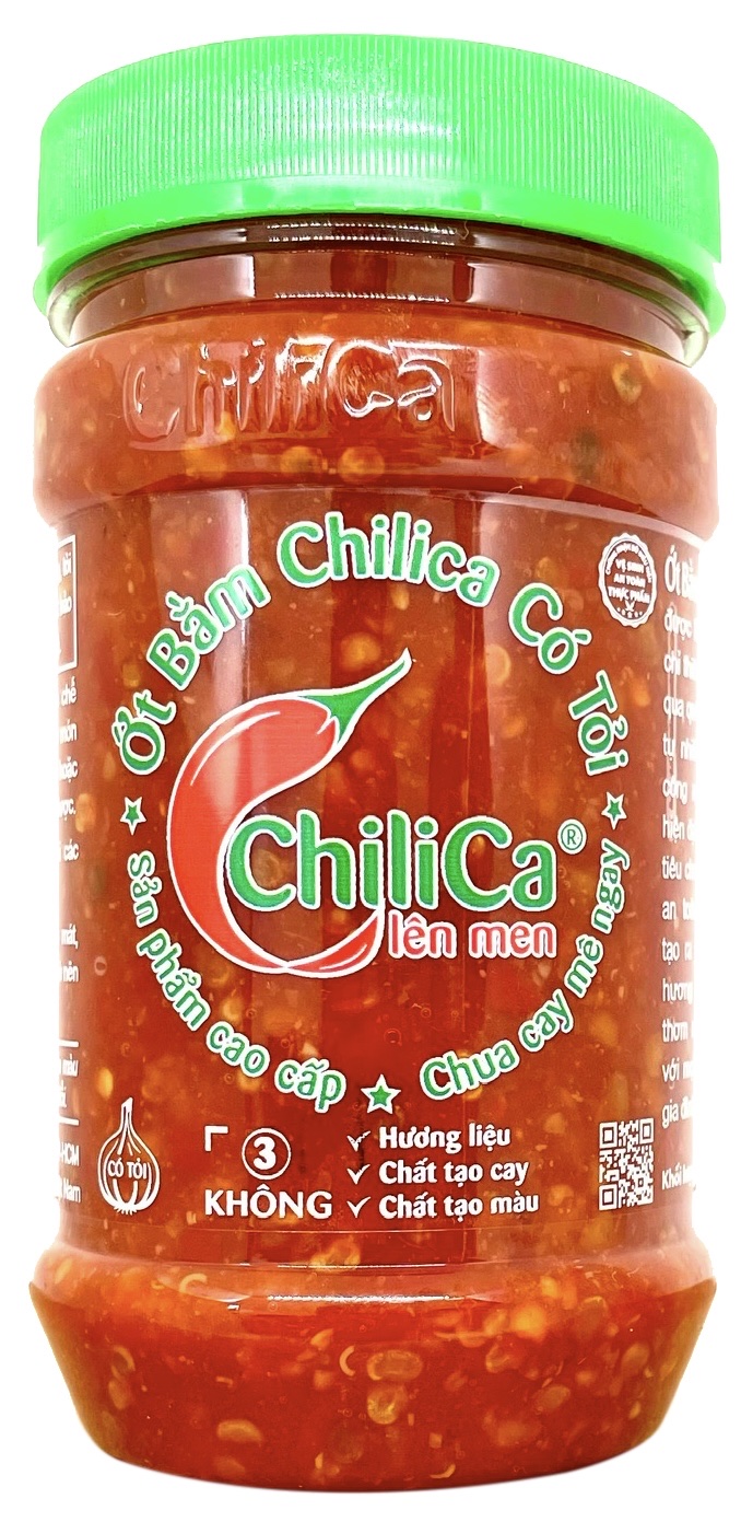 Ớt Bằm Chilica Có Tỏi 212g