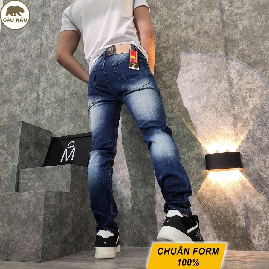 Quần jean nam GN801 co giãn đẹp màu chuẩn Gấu Nâu