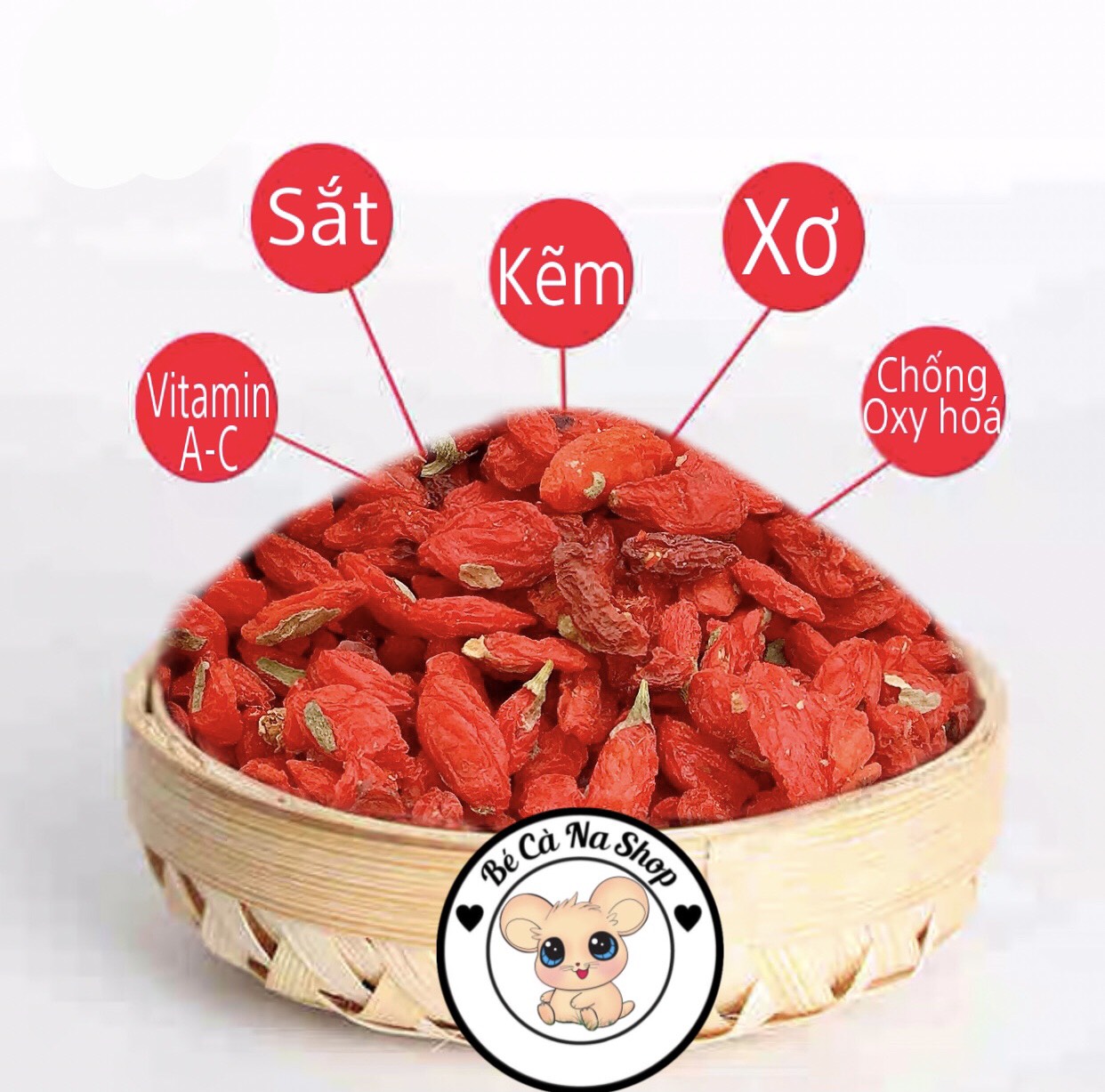 Hạt kỷ tử sấy khô cho hamster rất bổ máu huyết