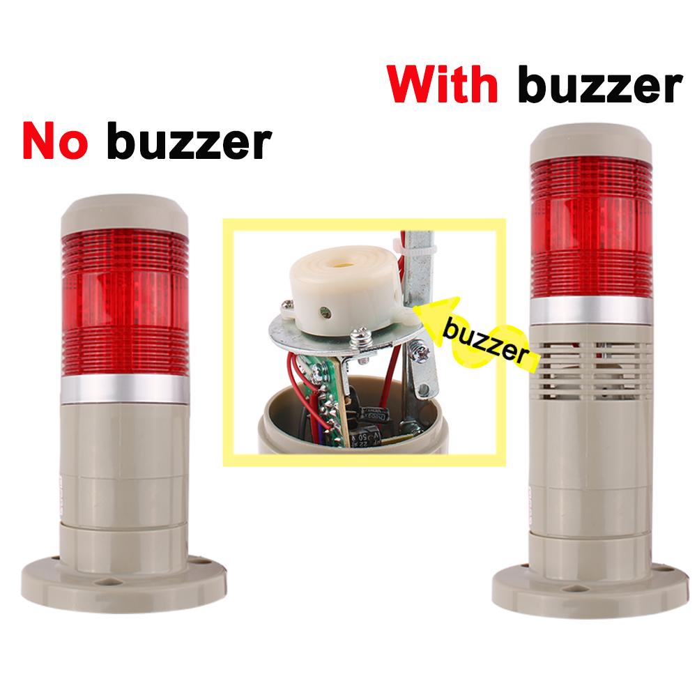 12V 24V Industrial Signal Tower Safety Stack Alarm Light LGP505 Led Multilayer Buzzer Caution Warning Lamp For Machine 110V 220V